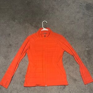 Athleta Orange Zip-Up Jacket
